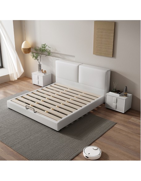 Fabric bed, master bedroom, double bed, tatami mat