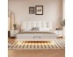 Modern double bed with light luxury sensor lamp and floating bed