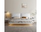 Induction light floating bed, light luxury leather bed
