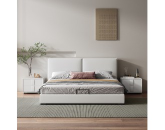 Fabric bed, master bedroom, double bed, tatami mat